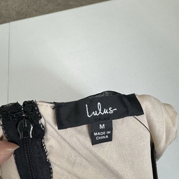 Lulus Womens Dress M Black V.I.P. Treatment Mesh Ruched Bodycon Midi Dark Y2K - Picture 11 of 13